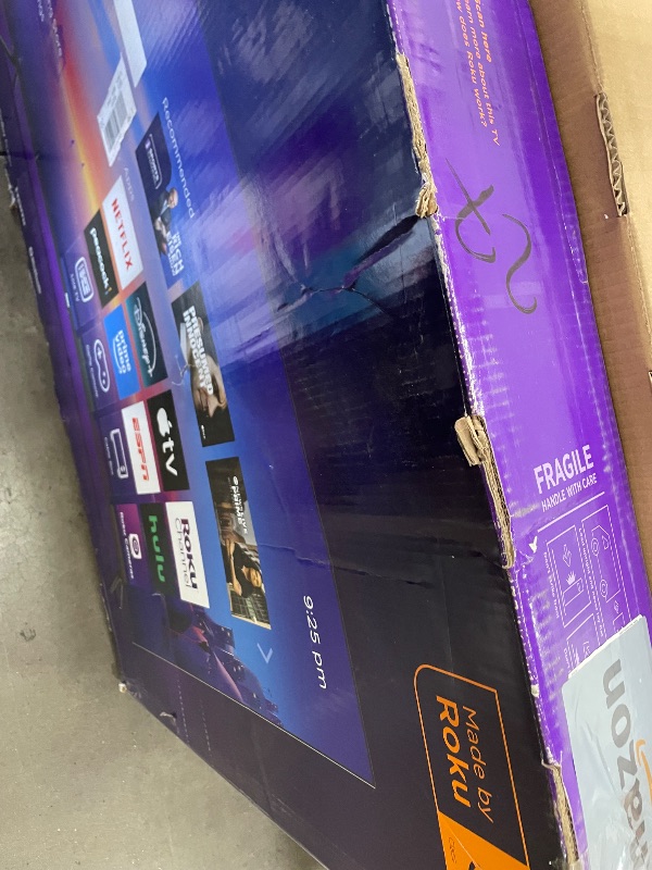 Photo 1 of **BRAND IS ACTUALLY ONN**Roku Smart TV – 55-Inch Select Series, 4K HDR TV – Roku TV with Enhanced Voice Remote – Flat Screen LED Television with Wi-Fi for Streaming Live Local News, Sports, Family Entertainment