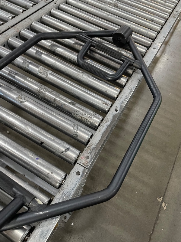View 3 of (MAJOR USAGE, FOR PART) ynergee 25kg Black Olympic Hex Barbell Trap Bar with Two Handles for Squats, Deadlifts, Shrugs and Power Pulls. 56” Long Bar with 10” Sleeve.