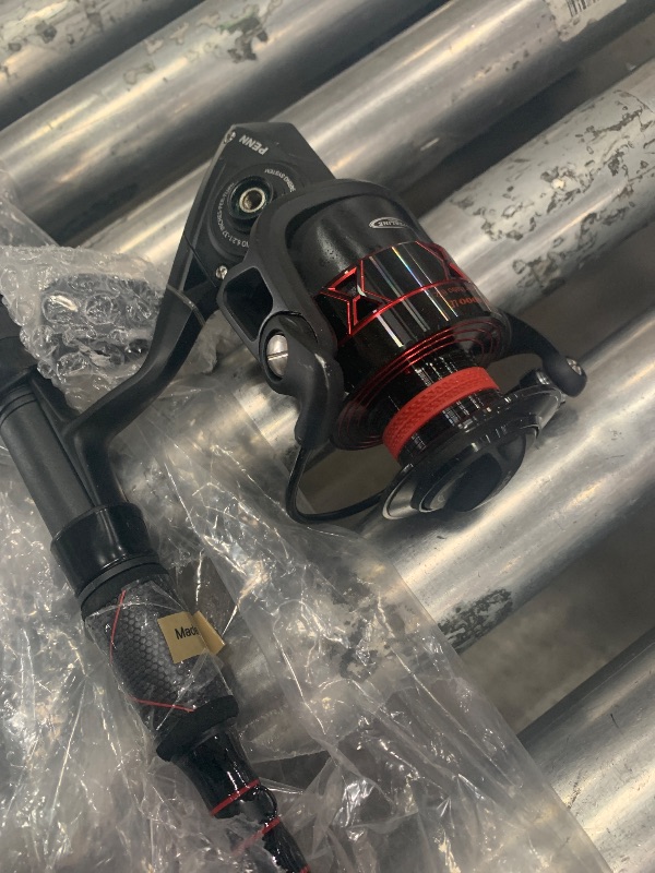 Photo 1 of (broken) PENN Fierce IV Spinning Reel and Fishing Rod Combo,Black/Red