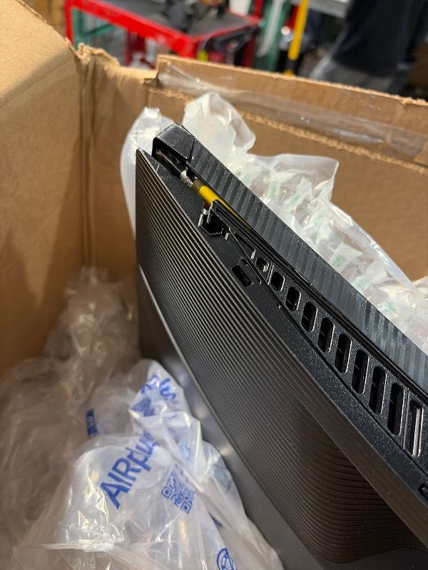 Photo 1 of (missing power cords) Samsung 49” Business Curved Ultrawide Dual QHD Computer Monitor, USB-C, DisplayPort, HDMI, 120Hz, VESA DisplayHDR 400, Built-in Speakers, Height Adjustable Stand, Eye Care, LS49C954UANXZA, 2024