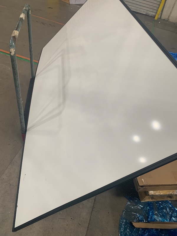 Photo 1 of (minor damage) Amazon Basics Magnetic Dry Erase Whiteboard, 36 x 48-inch, Aluminum Frame, Silver/White, Easy to Install