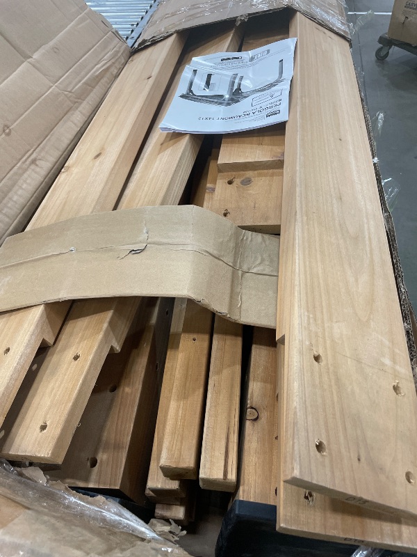 Photo 1 of (partial set)(box one of 3) Backyard Discovery Beaumont 14' x 12' Traditional Cedar Wood Pergola Kit with Trellis Roof, All-Season Durability, High-Wind Rating, PowerPort, Shade for Outdoor Patio, Deck, Garden, and Entertaining