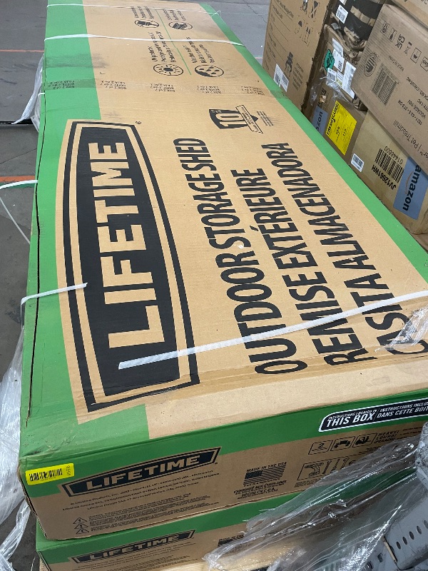 Photo 1 of ******COMPLETE SET. BOTH BOXES INCLUDED*******
LIFETIME 8 x 5 Ft. Modern Outdoor Storage Shed