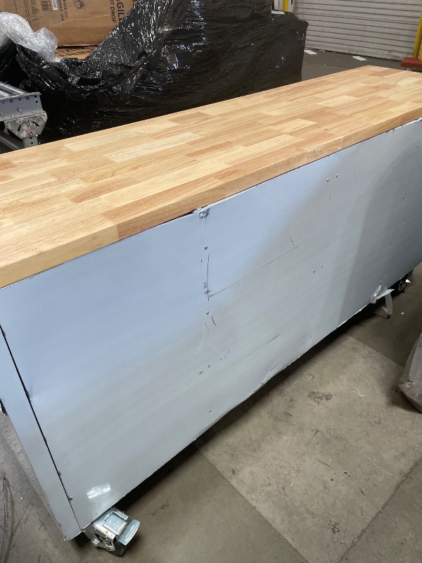Photo 1 of (see images for damage) CHETTO C 72 inch Tool Chest Tool Box Mobile 15 Drawers Storage Rolling Cabinet with Wheels Lock Key Locking System Drawer Liners for Garage Warehouse Repair Shop