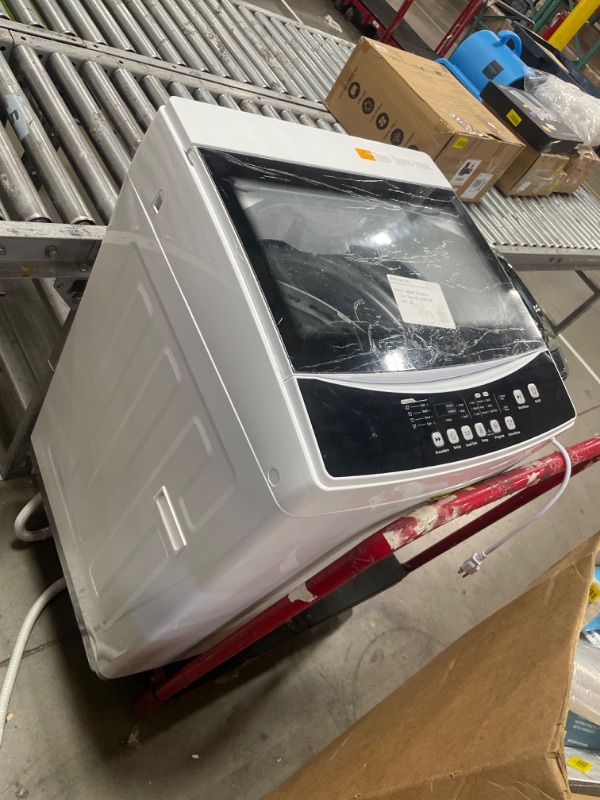 Photo 1 of *******************washers drain pump has a hole in it.*************
BLACK+DECKER Small Portable Washer, Washing Machine for Household Use, Portable Washer 2.0 Cu. Ft. with 6 Cycles, Transparent Lid & LED Display