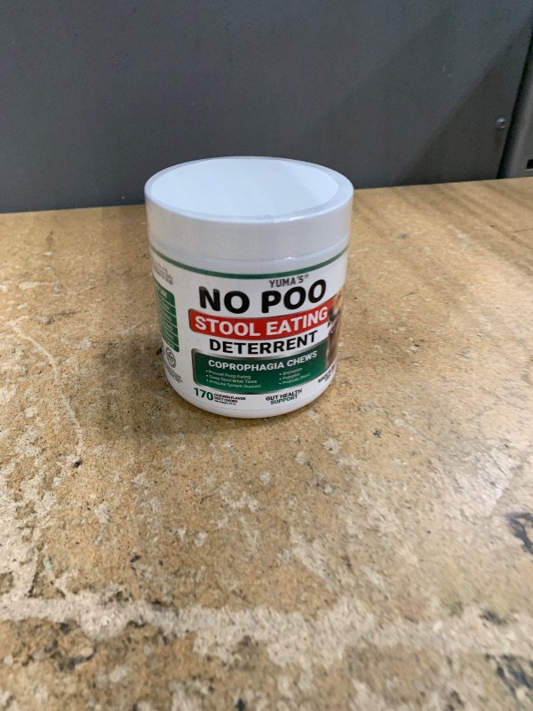 Photo 1 of *4/2027* YUMA'S No Poo Chews for Dogs - 170 Count - Coprophagia No Poop Eating Deterrent for Dogs - Stop Eating Poop for Canine - Gut Health - Probiotics & Digestive Enzymes Supplement - Made in USA