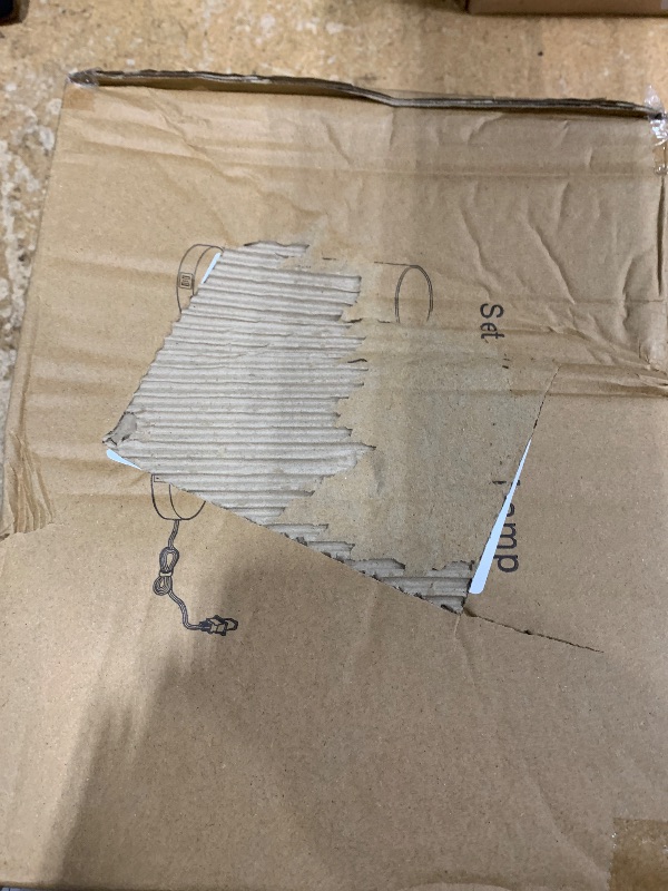 Photo 1 of 2 Sets Table Lamps with 2 USB, Minimalist Beside lamps for Bedroom, Nightstand Lamps with Pull Chain, Desk Lamps with Cream Fabric Shade and Black Metal Base for Living Room, Home Office Reading Hotel