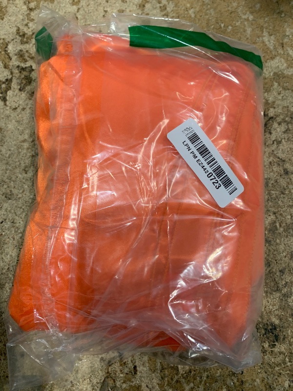 Photo 1 of 10-Pack Satin Table Runner Orange 12 x 108 inches Long, Table Runners for Wedding, Birthday Parties, Banquets Decorations?10 Pack, 12x108 Inch, Orange?