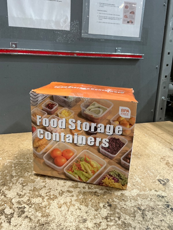 Photo 1 of 40 PCS Food Storage Containers with Lids Airtight (20 Containers & 20 Lids), Plastic Storage Meal Prep Container-Stackable 100% Leakproof & Microwave Organization and Storage Sets, Lunch Containers