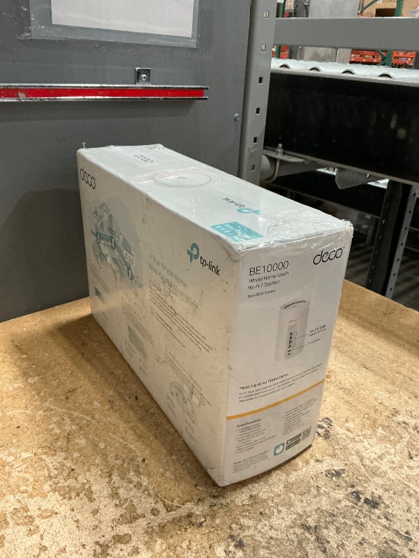Photo 1 of *FACTORY SEALED!!!* TP-Link Deco BE63 Tri-Band WiFi 7 BE10000 Whole Home Mesh System - 6-Stream 10 Gbps, 4x2.5G Ports Wired Backhaul, 4X Smart Internal Antennas, VPN, MU-MIMO, HomeShield, Free Expert Support (3-Pack)