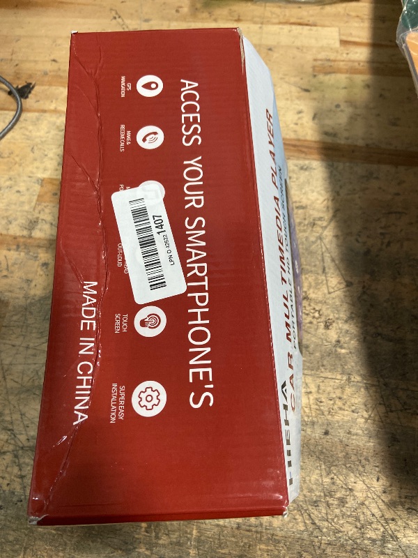 Photo 1 of **FOR PARTS NON-FUNCTIONAL**   Wireless CarPlay Screen with 2K Dash Cam, 8.1" Portable Touchscreen Car Stereo with CarPlay & Android Auto, 1080P Backup Camera, Voice Control, Bluetooth, Mirror Link, GPS Navigation