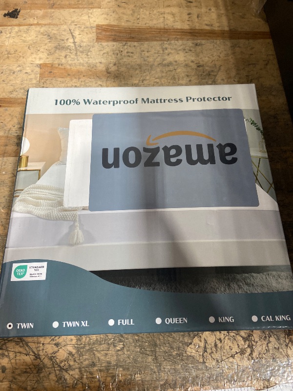 Photo 1 of 2 Pack Twin Waterproof Mattress Protector Deep Pocket Mattress Cover, Soft Breathable Mattress Pad, Fitted Noiseless Waterproof Bed Cover Stretch to 19"