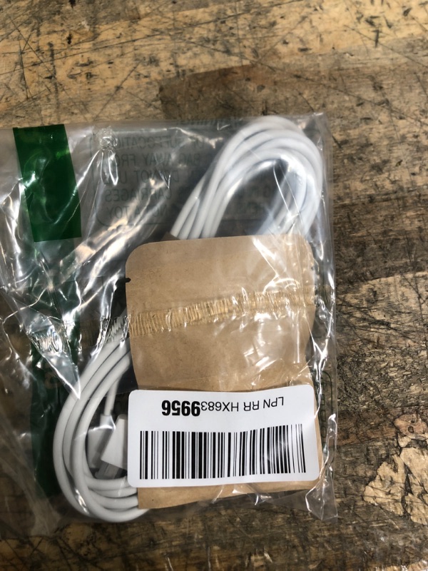 Photo 1 of 10 ft USB Male to Micro USB Male Power Cable for Ring Indoor Cam (2nd Gen) Only - White