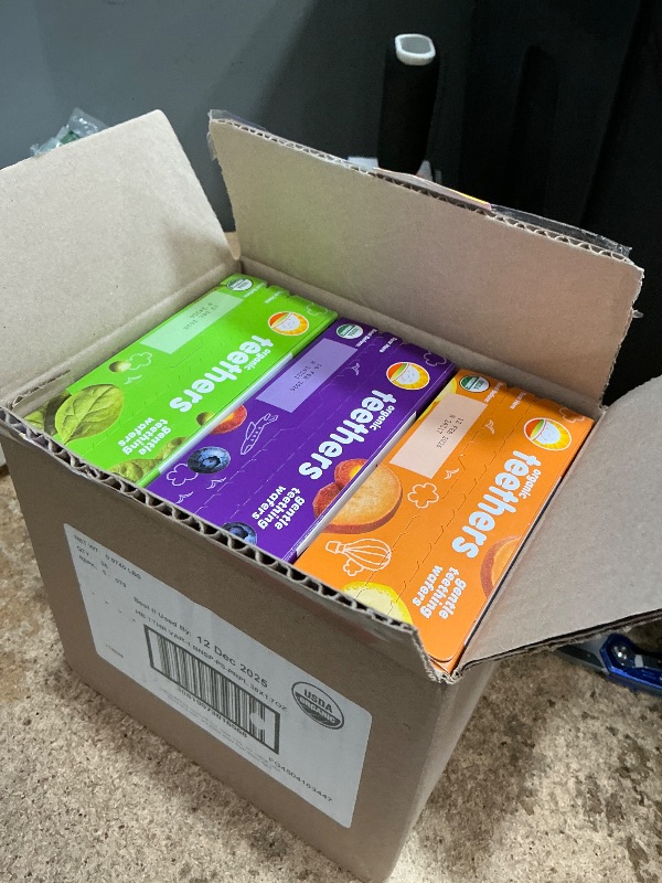 Photo 1 of *EXPIRATION DATES IN PHOTO* Happy Baby Organics Teether, 3 Flavor Variety Pack, 12 Count (Pack of 3)