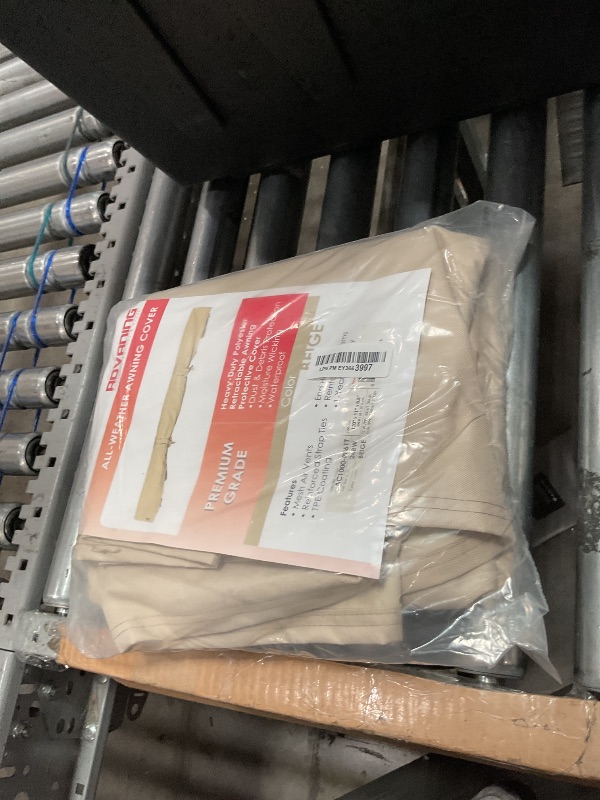 Photo 1 of ADVANING All-Weather Protective Cover for 10' Wide Retractable Awnings, Heavy-Duty Weather Proof Polyester Fabric, Color: Beige, AC1000-P861T