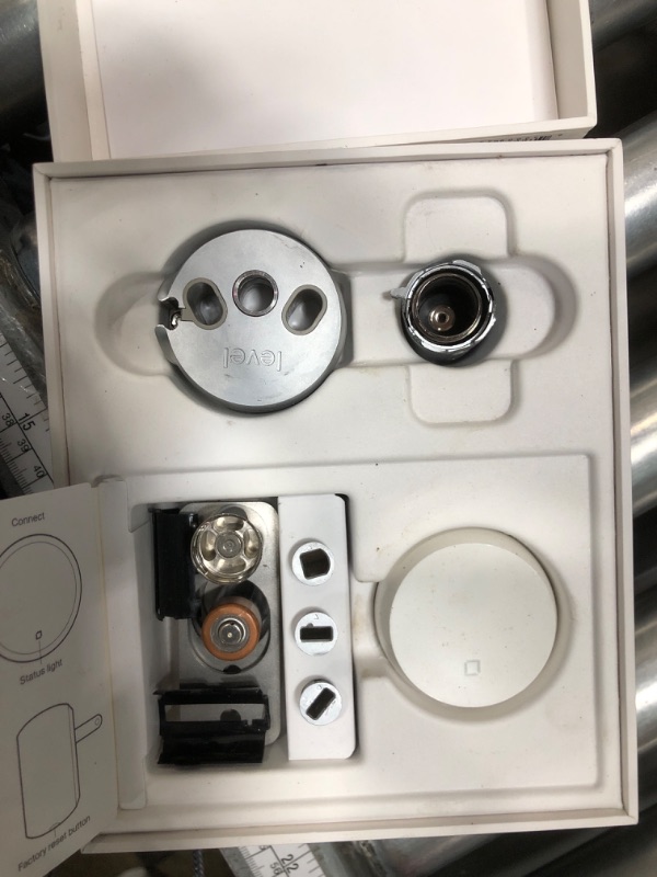 Photo 1 of **PARTS ONLY**
Level Bolt (Wi-Fi) Smart Deadbolt - Make Your Lock Smart & Keep Existing Hardware and Keys - Lock/Unlock from Anywhere - Level App for iOS & Android - Works with Apple Home, Alexa & Google Home