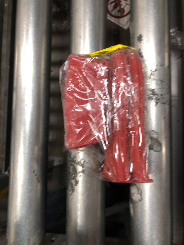 Photo 1 of 4 pcs Trumoter potholders, Silicone Assist Pan Holder for Cast Iron Skillets and Traditional Pots - Red