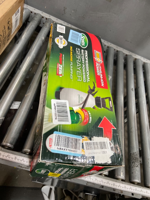 Photo 1 of ***PARTS ONLY***Scotts 2 Gallon Lithium-Ion Battery Powered Sprayer with Pump Zero Technology, Rechargeable Lawn & Garden Tank Sprayer, Model 190567