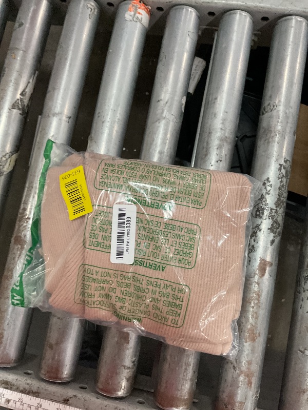 Photo 1 of (LARGE) (USED/FAIR) (BAGGED) HAEOF Women's 2025 Summer Sweater Dress Spring Casual Sleeveless Crew Neck Ribbed Back Slit Bodycon Midi Dresses(Khaki, L)