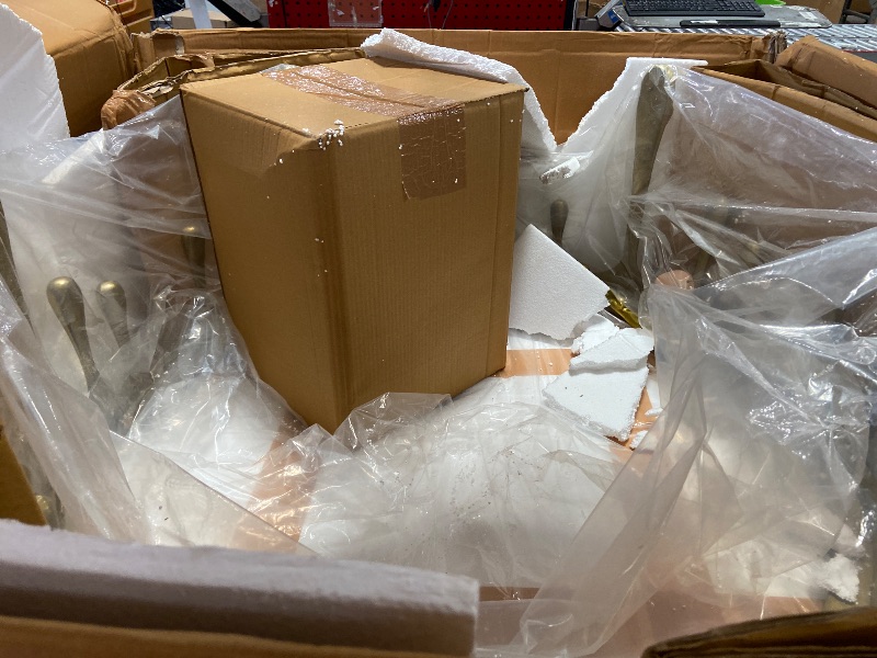 Photo 1 of *I(one broken droplet) * Deco 79 Aluminum Metal Living Room Coffee Table Drip Table with Melting Designed Legs and Shaded Glass Top, Center Table 36" x 36" x 16", Gold