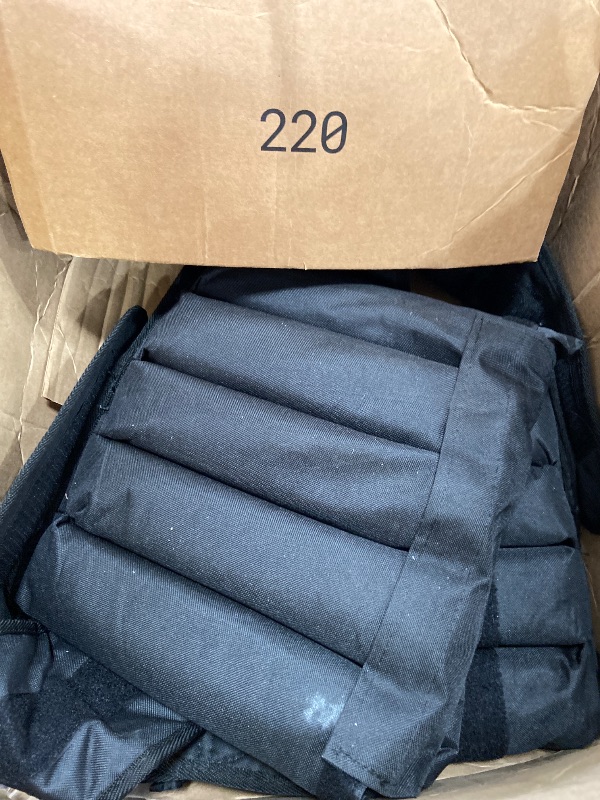 Photo 1 of ***************MISSING SOME OF THE WEIGHTS**************
RUNmax 12lb-140lb Weighted Vest (Without Shoulder Pads, 50lb),Black