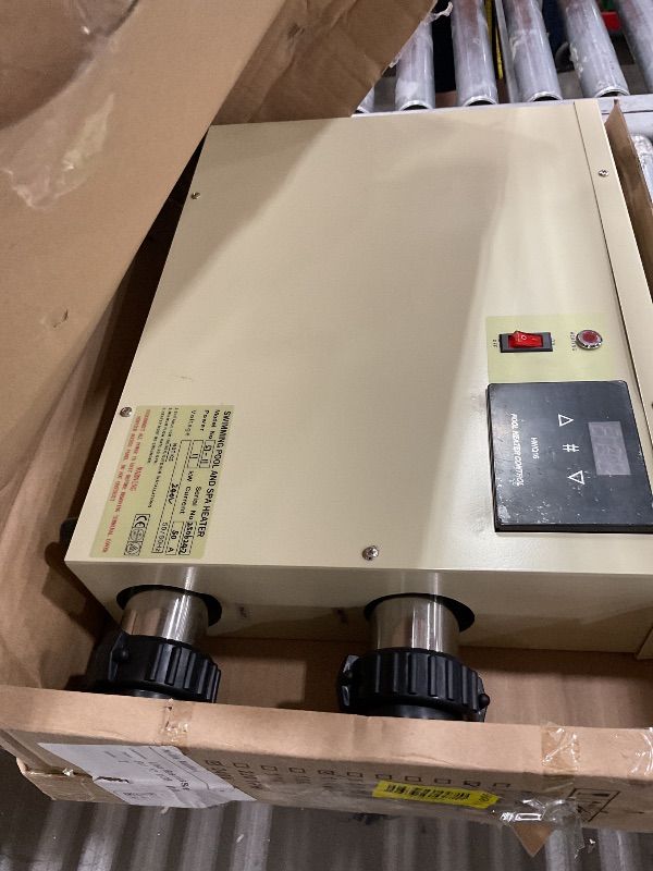Photo 1 of 11KW 240V Pool Heater for Above Ground Pool, Electric Swimming Pool Heater with Touchscreeen, Hot Tub Thermostat for Spa, Bathtub, Above Inground Pool, 1500 Gallons (11KW) ( 1 pc )