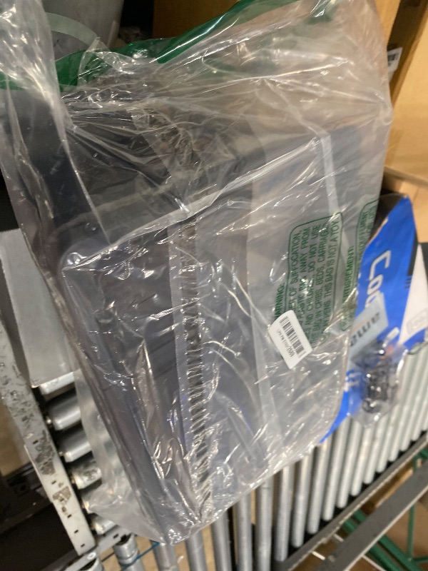 Photo 1 of *****************ONLY 1 BOX**************
PINVNBY Reptile Enclosure Terrarium 2-Pack - 12.6"x8.7"x5.9" Multi-Purpose Transparent Plastic Habitat Cage for Gecko Scorpion Spider Snake Breeding Feeding & Cricket Keeper with Ventilated Lid, Black