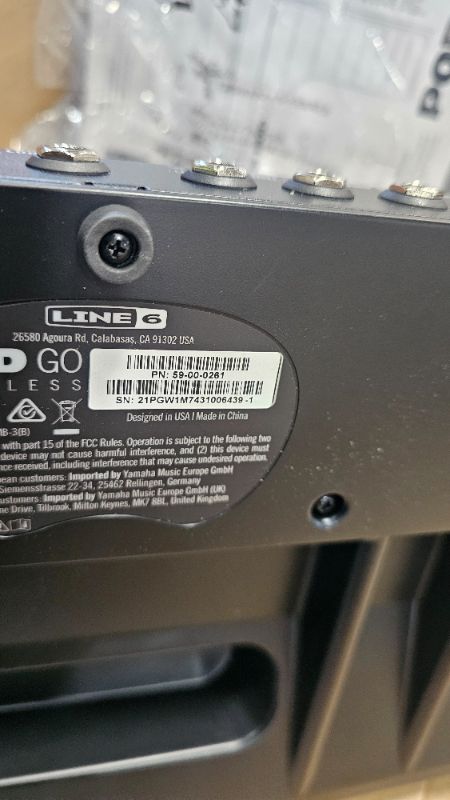 Photo 1 of *************FOR PARTS ONLY- doesn’t get past the booting cycle and it’s also missing the sending unit******************
Line 6 POD Go Wireless