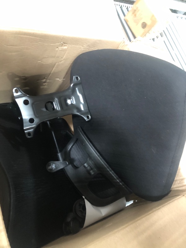 Photo 1 of **missing pieces** Ergalithic Ergonomic Office Chair - X-Shaped Computer Desk Chair Comfy, Gaming Chair, Office Chair with Lumbar Support, Mesh Office Chairs with Headrests, Desk Chair for Long Hours (Black Silver)