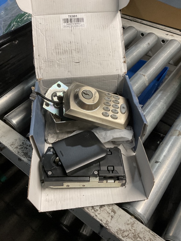 Photo 1 of ***(PARTS ONLY/ HEAVILY USED/ UNKNOWN IF MISSING PARTS)***TEEHO TE001 Keyless Entry Door Lock with Keypad - Smart Deadbolt Lock for Front Door with 2 Keys - Auto Lock - Easy Installation - Matte Black