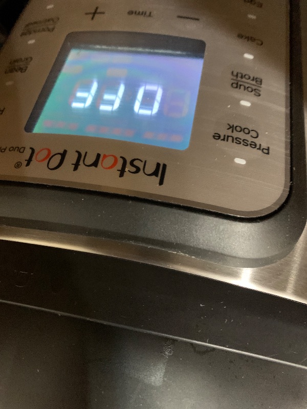 Photo 1 of Instant Pot Duo 7-in-1 Electric Pressure Cooker, Slow Cooker, Rice Cooker, Steamer, Sauté, Yogurt Maker, Warmer & Sterilizer, 8 Quart, Stainless Steel/Black