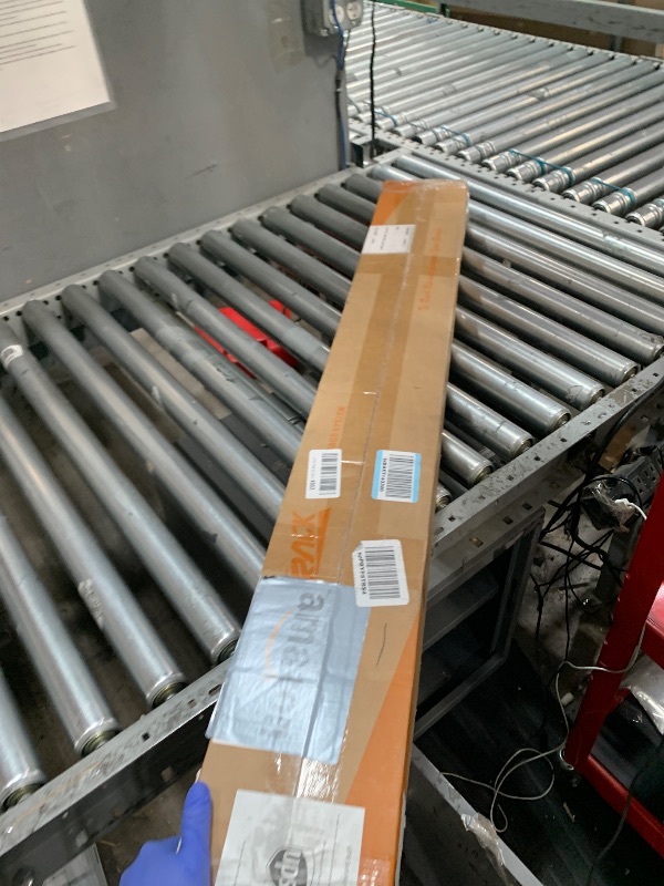 Photo 1 of (PARTAIL SET) TORACK Garage Ceiling Bin Storage Rack, Overhead Tote Storage Rail System Heavy Duty Adjustable Tote Slide Rails Garage Bins Storage System(White, Bins are not included)