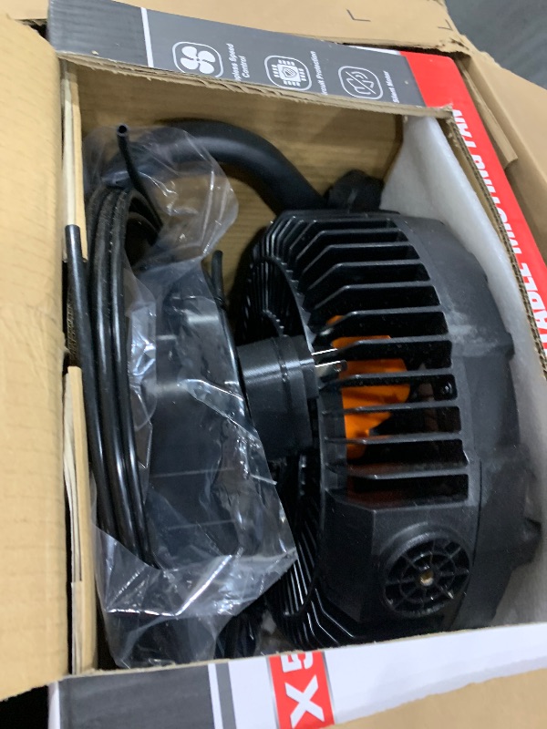 Photo 1 of ?35000mAh?Rechargeable Outdoor Floor Fans, 12" Misting Cooling Fan,Hurricane Preparedness Supplies Items |22ft Water Pipe |12V Fast Charging |3-Level Light |Timing, for Garden,Greenhouse,Warehouse,Gym