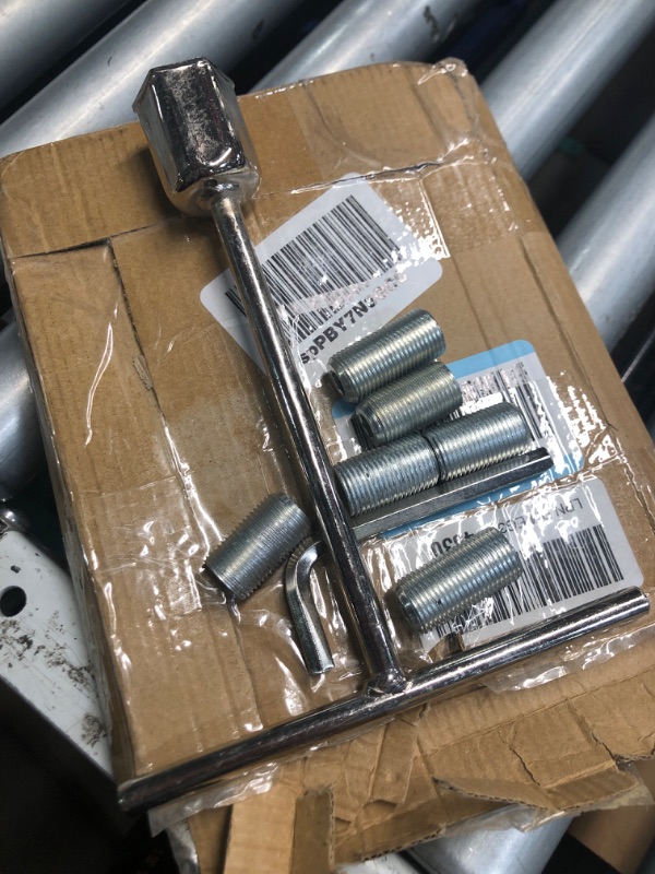 Photo 1 of (incomplete)(see images) Puermto 19.5" 8 Lug 5 Hand Hole Wheel Simulators,Front Rear Polished Stainless Steel 4pcs Bolt On Wheel Cover