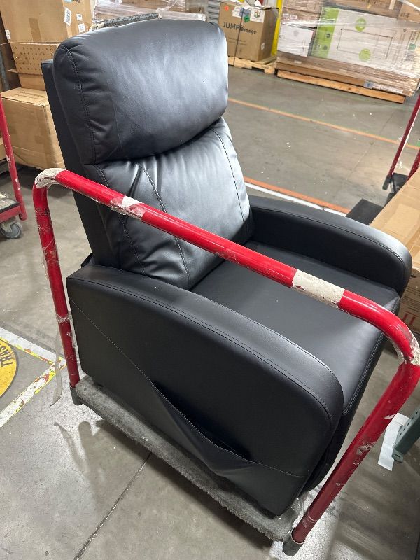 Photo 1 of *** TRUCK PICKUP *** Sweetcrispy Massage Recliner Chair for Adults, Adjustable Home Theater Seating with Lumbar Support for Living Room, Modern Fabric Reclining, Pure Black