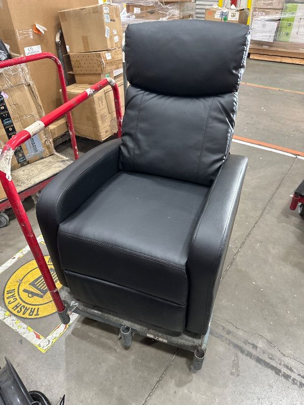 Photo 1 of *** TRUCK PICKUP *** Sweetcrispy Massage Recliner Chair for Adults, Adjustable Home Theater Seating with Lumbar Support for Living Room, Modern Fabric Reclining, Pure Black