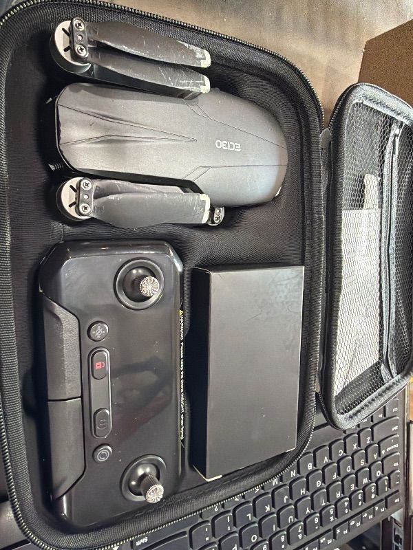 Photo 1 of ***SEE NOTES***
LANSAND Brushless Motor Drone with Camera for Adults 4K UHD Long Range FPV Video,5G Transmission,120°FOV 90°Adjustable Lens,2Batteries,Carrying Case,Optical Positioning,Easy for Beginner,Under249G