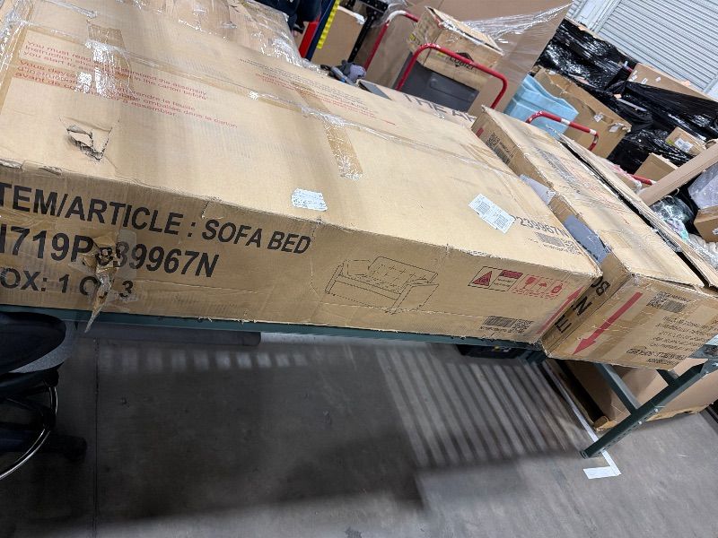 Photo 9 of (truck/ trailer pick up only) (missing 3/3box)

Ball & Cast Convertible Sleeper Sofa Bed,61.4" Upholstered Sleeper Sofa with Two Throw Pillows and Dual USB Charging Port,Adjustable Backrest,Pull Out Sofa Bed Couches,Charcoal Grey