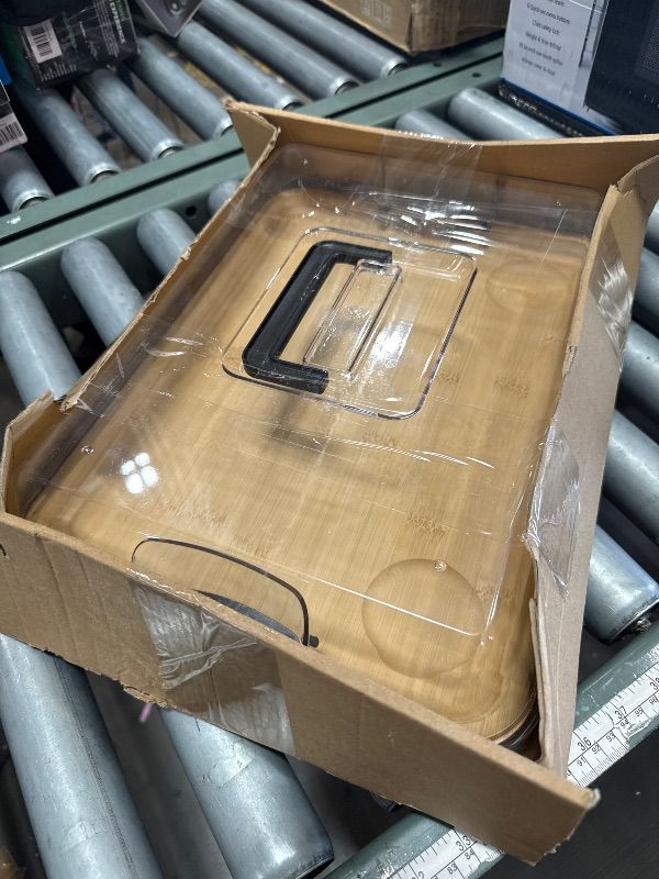 Photo 1 of **One of the small cups is missing** Charcuterie Boards with Lid, Bamboo Cheese Board Set with Locking Lid with Handle, Charcuterie Board Accessories - House Warming Gifts New Home, Bridal Shower Gifts, Wedding Gifts