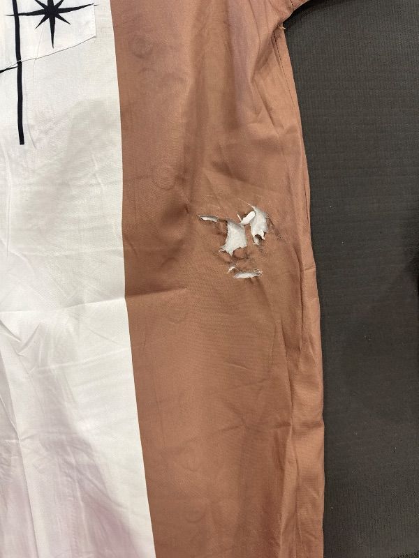 Photo 1 of **SEE NOTES***Hardaddy Men's Vintage Bowling Shirt Short Sleeve Button Down Hawaiian Summer Beach Printed Casual Shirts Star Khaki XL