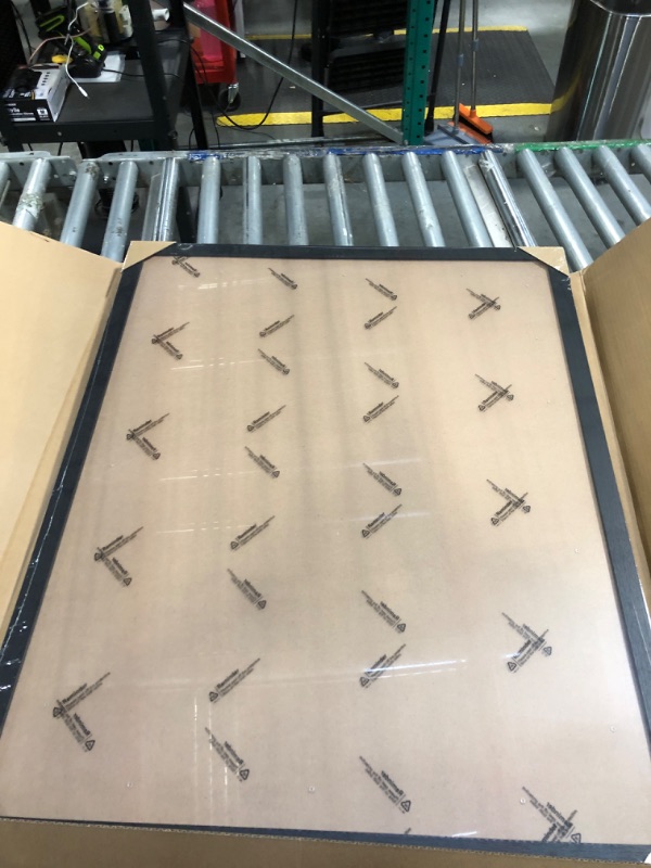 Photo 1 of *Look at pic* Fxojyvo Engineered Wood 24x30 Frame, Black Picture Frame for 24 x 30 Inch Poster Puzzle Photo, Light Weight 24 by 30 Poster Frame with Wood-grain for Wall - 1 Pack/Black/24 x30