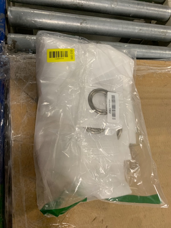 Photo 1 of * ONE CURTAIN*
Exclusive Home Penny Sheer Embellished Stripe Grommet Top Curtain Panel Pair, 50"x96", Off-White