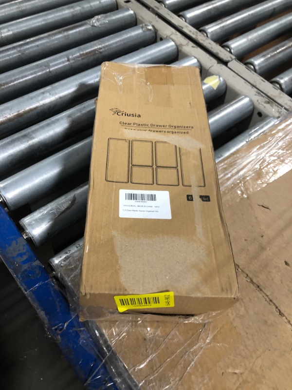 Photo 1 of ***MISSING PIECE*** Criusia 6 Pcs Large Size Clear Drawer Organizer Set, Acrylic Non Slip Non Cracking Kitchen Drawer Storage Tray Divider, Multifunctional Storage for Cosmetics, Bathroom, Tools, Kitchen and Office