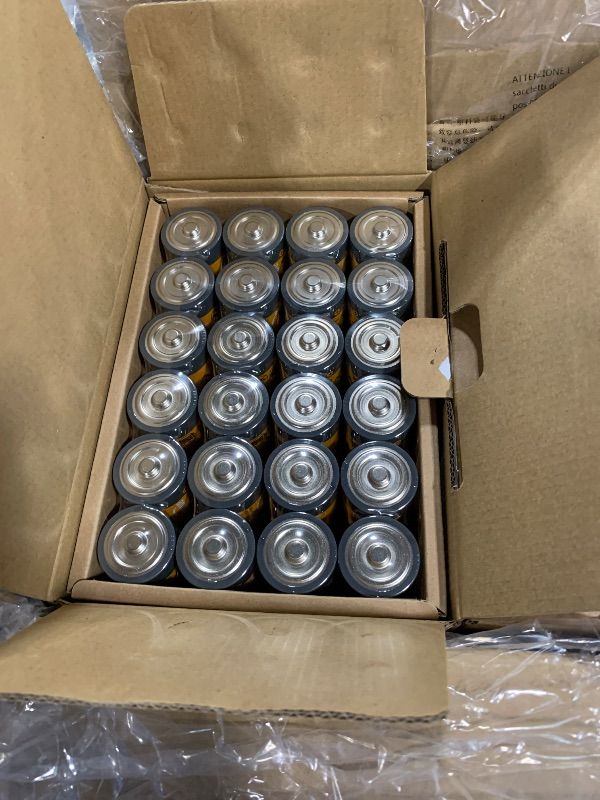 Photo 1 of *USED*
Amazon Basics D Cell All-Purpose Alkaline Batteries, 5-Year Shelf Life, 96 Count, 4 Packs of 24