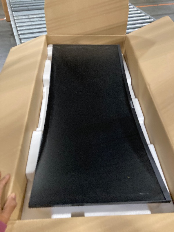 Photo 1 of ***SALE FINAL, FOR PARTS ONLY, SCREEN DAMAGED*** SANSUI 34-Inch Curved Gaming Monitor UWQHD 3440 x 1440 Up to 165Hz Curved 1500R - PIP/PBP, 1ms(MPRT), HDR, 300nits, sRGB 125%, DCI-P3 95%,FreeSync,HDMIx2,DP1.4 x2 (DP Cable Included)