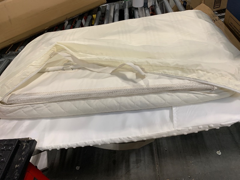 Photo 1 of **** IMAGE SIMILAR TO THE PRODUCT******
Kiniew Baby Crib for Newborn, Baby Bassinets Bedside Sleeper with Breathable Mesh & Mattress, Easy Move Crib for Newborns with Lockable Wheels, 4-Adjustable Height Beside Bassinet (Beige)