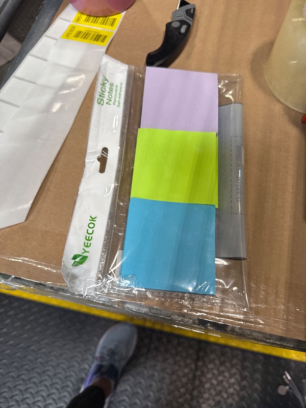 Photo 1 of ****ONLY 3**** Sticky Notes 3x3 inch, Self-Stick Pads Bright Colors Sticky Note, Recyclable, Easy to Post for Home, Office, Notebook