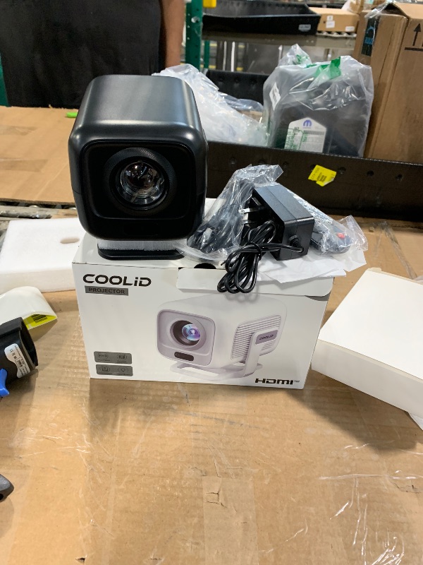 Photo 1 of [Auto Focus & 2026 Upgraded] Mini Projector 1080P FHD Support 4K Portable Projector with WiFi6 and Bluetooth5.4 Built-in App 180° Adjustable Auto Keystone, Compatible with HDMI/Laptop/USB, Black