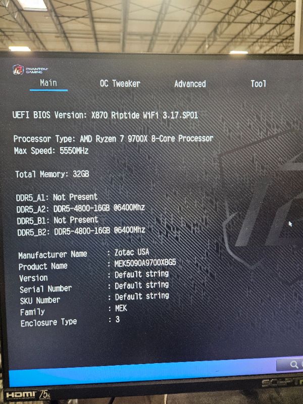 Photo 9 of ZOTAC MEK AI-Enhanced Gaming PC Desktop Computer - NVIDIA GeForce RTX 5090, AMD Ryzen 7 9700X 5.5GHz, 32GB DDR5 RGB, 2TB NVME M.2 SSD, 1300W 80+ Gold PSU, WiFi 7, Windows 11 Home