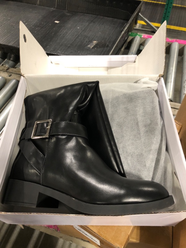 Photo 1 of DREAM PAIRS Women's Knee High Riding Boots Comfortable Low Chunky Heel Side Zipper Round Toe Casual Classic Ranching,Size 9.5,Black,SDKB2307W